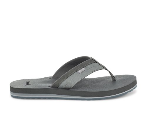 Tong Sanuk Ziggy Water-Friendly Homme - Grise RHWKZY796